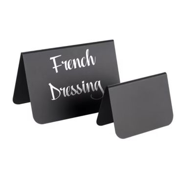 Présentoir de table en PVC - 75 x 35 x 50 mm - Noir - Lot de 10 : APS image