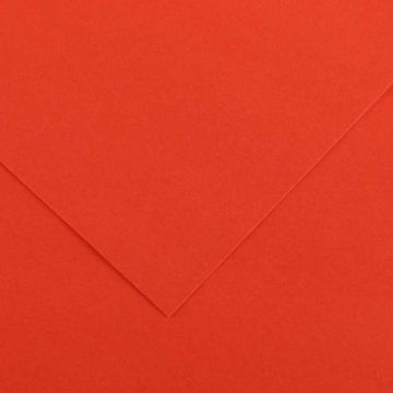 Feuilles de couleur 500 x 650 mm - Tomate - CANSON Vivaldi