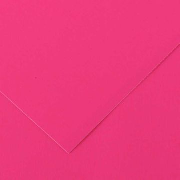 Feuilles de couleur 500 x 650 mm - Rose Fluo - CANSON Vivaldi