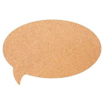 Tableau en liège mural - Bulle : SECURIT Silhouette Image