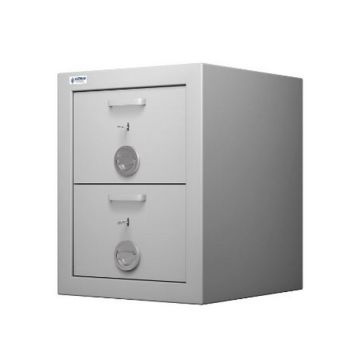 Armoire forte à 2 tiroirs - Serrure à clé : HARTMANN CLASS PROTECT 2T Image