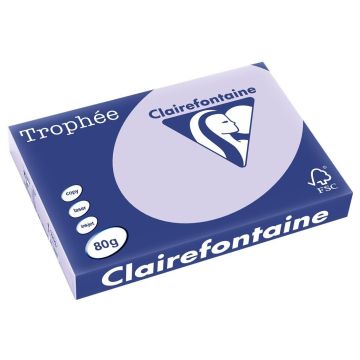 Ramette de papier Trophée de 500 feuilles A3 - Lilas : CLAIREFONTAINE 