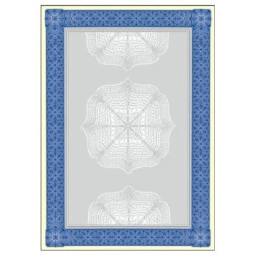 SIGEL : Lot de 20 feuilles de papier - Cadre bleu DP490