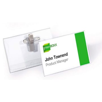 Badges avec clip combi - 90 x 54 mm DURABLE