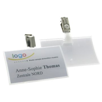 Lot de 25 Badges avec clip - 90 x 54 mm : DURABLE Visuel