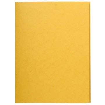 Chemise en carte lustrée à 3 rabats - Jaune : EXACOMPTA Image