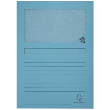 Lot de 100 Chemises à fenêtre - Bleu clair : EXACOMPTA Forever Image