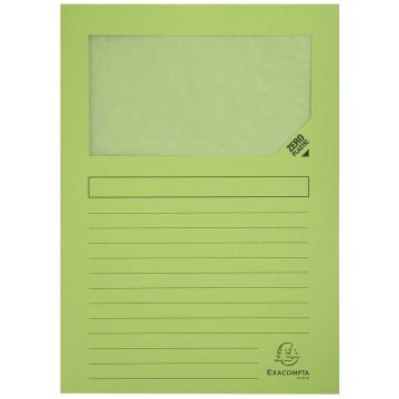 Lot de 100 Chemises à fenêtre - Vert clair : EXACOMPTA Forever Image