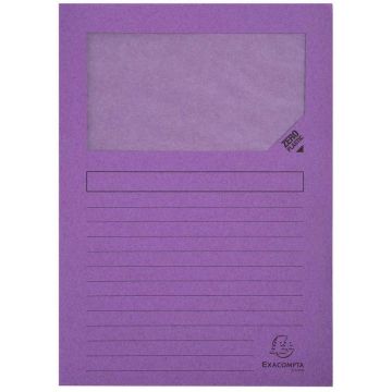 Lot de 100 Chemises à fenêtre - Violet : EXACOMPTA Forever Image