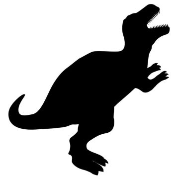 Tableau noir décoratif - Ardoise 470 x 300 mm Dinosaure SECURIT Silhouette Image