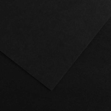 Feuilles de couleur 500 x 650 mm - Noir - CANSON Vivaldi