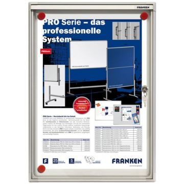 Vitrine d'Intérieur plate 1 feuille A4 - 280 x 370 mm : FRANKEN X-tra!Line Visuel