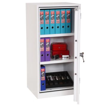 PHOENIX RANGER FS1511K :  Coffre-fort ignifuge - Serrure à clé - Anti-feu 30 mm  - 227 L ouvert