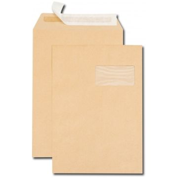 Pochettes Kraft à soufflet 30 mm avec fenêtre - 229 x 324 mm : GPV Lot de 250 Visuel