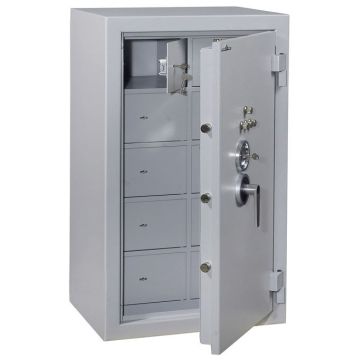 Armoire forte blindée à 10 compartiments - Serrure à clé - 255 L HARTMANN 