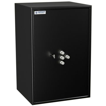 HARTMANN Coffre-fort de sécurité HT70 - Serrure à clés et tubes compteurs