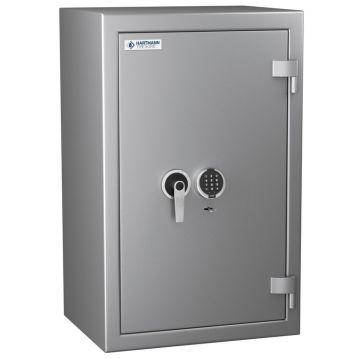 HARTMANN Zephir Duo 2156 : Coffre-fort ignifuge 30 min - Serrure électronique et serrure à clé - Classe 2 - 156 L Image
