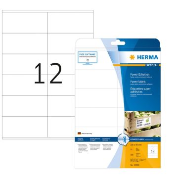 HERMA etiquettes blanches résistantes aux intempéries 105 x 48 mm 10908