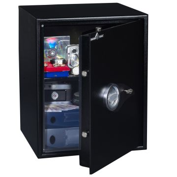 HARTMANN  :  Coffre-fort de sécurité HT60 - Serrure à clés - 60 L ouvert