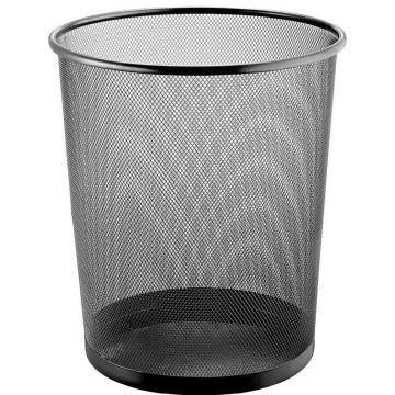 Corbeille à Papier 23 litres en métal - Noir HELIT The circle network