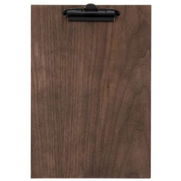 Photo Porte bloc en bois à pince - Format A4 - Marron SECURIT Walnut