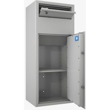 Photo HARTMANN SR802 Coffre-fort dépôt de fonds à trappe - Serrure électronique - 145 L