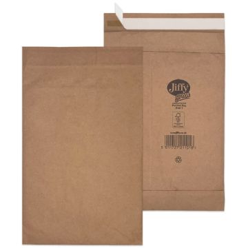 Pochettes d'expédition matelassées JIFFY - 170 x 235 mm : MAIL MEDIA Lot de 100 Visuel
