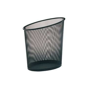 Corbeille à papier 18 litres en métal - Noir ALBA Mesh