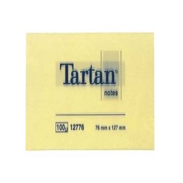 Photo Bloc-Notes adhésives - Jaune - 127 x 76 mm Tartan 23080