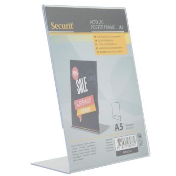 Présentoir de table incliné A5 - 148 x 210 mm SECURIT Image