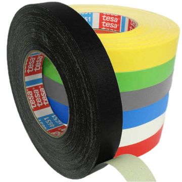 Photo TESA : Ruban adhésif noir en vinyle - 19 mm x 50 m (Rouleau)