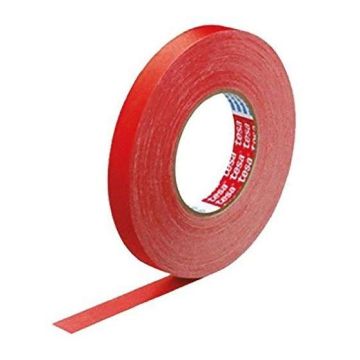 Photo TESA : Ruban adhésif rouge en vinyle - 25 mm x 50 m (Rouleau)