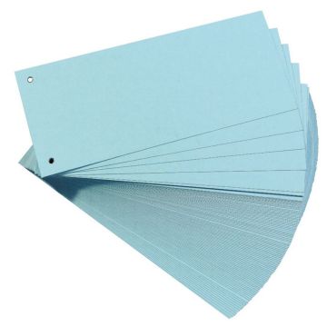 Photo Intercalaires en carton - 240 x 105 mm - Bleu : HERLITZ Lot de 100 réf. 10843480
