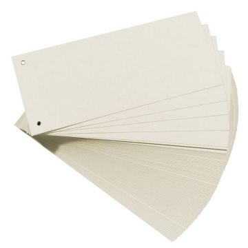 Photo Intercalaires en carton - 240 x 105 mm - Blanc : HERLITZ Lot de 100 réf. 10843654
