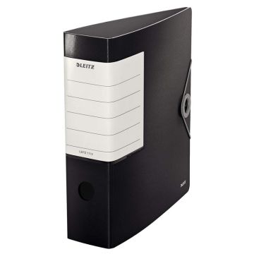 Photo Classeur solide à levier - Dos 82 mm - Noir : LEITZ 1112-00-95