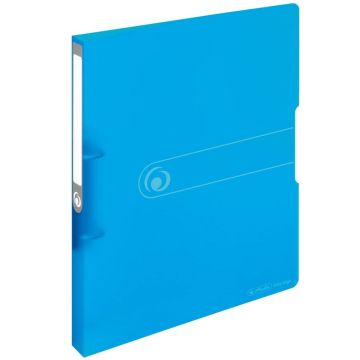 photo Classeur à 2 anneaux - Dos de 27 mm - Bleu transparent : HERLITZ Easy orga to go 11205721