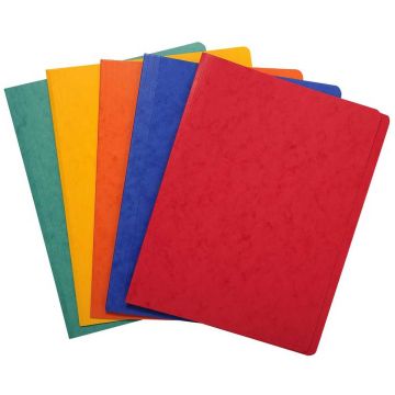 Chemise à dos rainé A4 Lustro carte - Assortiment de couleurs Exacompta 11500H