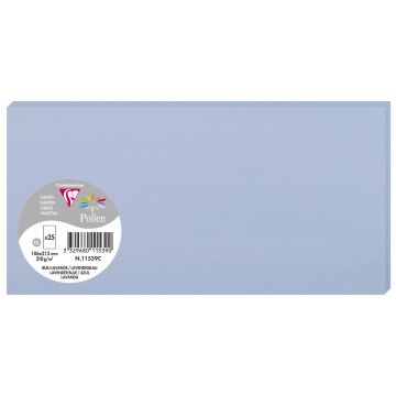 Photo POLLEN Carte DL Bleu lavande 106 x 213 mm 11539C Clairefontaine