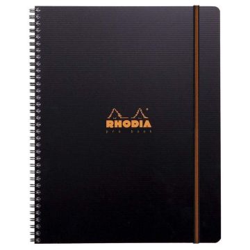 Photo Cahier à spirale - 160 pages quadrillées - 225 x 297 mm RHODIA Pro Book