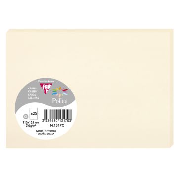 Photo POLLEN Carte Ivoire 110 x 155 mm C6 1317C Clairefontaine