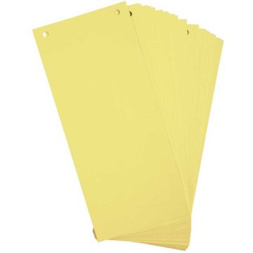Intercalaires bristol - 240 x 105 mm - Jaune : EXACOMPTA Lot de 100