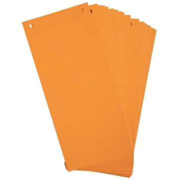 Intercalaires bristol - 240 x 105 mm - Orange : EXACOMPTA Lot de 100