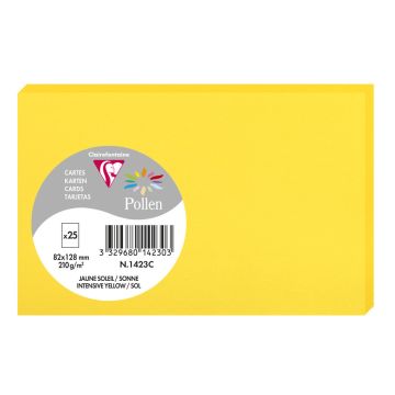 Photo Carte en papier POLLEN 82 x 128 mm - Jaune Soleil 1423C 