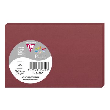 Photo Carte en papier POLLEN 82 x 128 mm - Bordeaux 1480C 