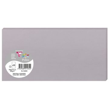 Photo POLLEN Carte DL Gris koala 106 x 213 mm 1532C Clairefontaine