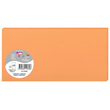 Photo POLLEN Carte DL Clémentine 106 x 213 mm 1536C Clairefontaine