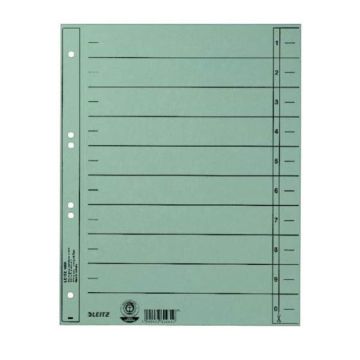 Photo Intercalaires en carton - 240 x 300 mm - Bleu clair : LEITZ Lot de 100 - 1658-00-30