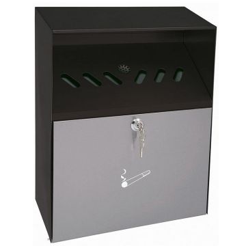 Photo Cendrier mural toit pluie Zone fumeurs 17038112 WEDO