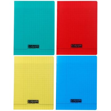 Photo Cahier Séyès 96 pages - 170 x 220 mm - Assortiment CALLIGRAPHE Polypro