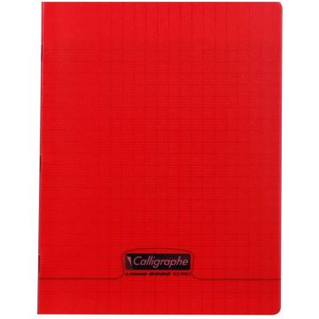 Photo Cahier Séyès 48 pages - 170 x 220 mm - Rouge CALLIGRAPHE Polypro